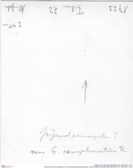 Historisches Foto (Rückseite) von Goniodromites bidentatus (Reuss, 1858) (NHMW-AFW-GEO-BACHMAYER-FOTO-1990-0041-1723)